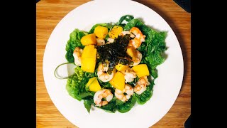 Mango and shrimp Salad 芒果鲜虾沙拉 keto diet for loss weight easy (Cat's Love Story)简单美味ExpressDelicious