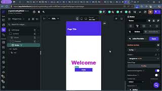 Flutterflow : buttons & adding Actions