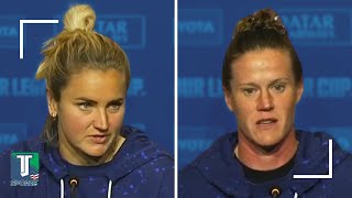 Lindsey Horan & Alyssa Naeher on HOW the USWNT wants to LIFT the CONCACAF W Gold Cup TROPHY