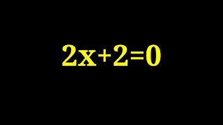Solution to 2x+2=0