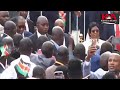 romantic moments as kindiki and his wife arrive holding hands at kicc