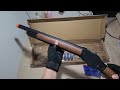 unboxing udl winchester m1887 shell ejection shotgun nerf wood real scale