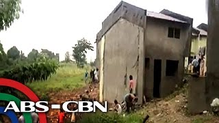 3 bahay sa relocation site ng NHA, gumuho