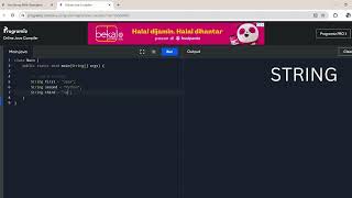 Java (Programming Language) Project 36: 'String' Created by Trishanth Kumar
