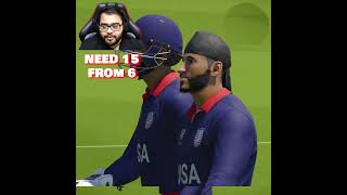 Need 23 From 12 - India vs USA - T20 World Cup - Cricket 24 #shorts