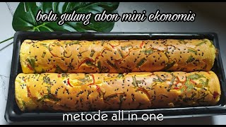 bolu gulung abon mini || dapur jessie(metode all in one)