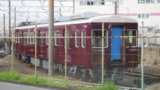 2024.08.21早朝 阪急正雀車庫 速報版 7326-7956のリニューアルが終わり40番線に出場していました。他。(後ほど静止画と説明文を追加の上再公開予定です)