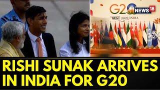 G20 Summit India 2023 | UK PM Rishi Sunak, Wife Akshata Murty Arrive In India For G20 Summit