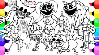 POPPY PLAYTIME Chapter 3 Coloring Pages / How to Color All Bosses and Monsters from Poppy Playtime