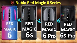 Nubia Red Magic 6 vs 6s vs 6 pro vs 6s pro | Nubia red magic 6 series comparison