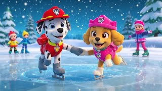 Paw Patrol Ultimate Rescue | Snow Day Bliss: Marshall and Skye’s Epic Ski Ride?!😢❤️Love Story