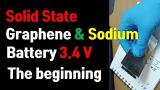 Solid state graphene sodium battery: 3.4v