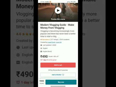 Modern Vlogging Guide | #vloggingeducation | Make Money Vlogging | Free Udemy Course