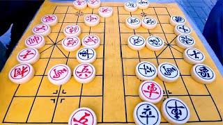 街头象棋实战，斗智斗勇的攻击，步步紧逼的套路，残局老谋深算