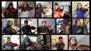 Socially Distanced Youth Orchestra Plays Yesterday - Allegheny Mountain String Orchestra