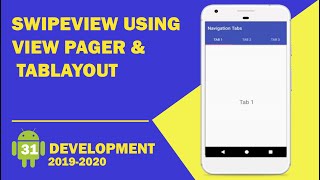 Android tutorial - 44 - How Create Swipe View | Sliding Tabs using View Pager ( ViewPager )