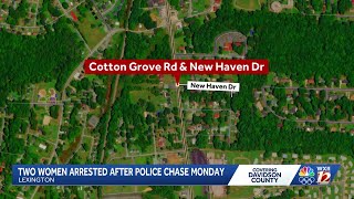 Lexington chase ends in crash; two suspects arrested