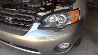 How to Remove & Install Low Beam Headlight Bulbs - 2005 Subaru Outback