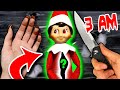 CUTTING OPEN HAUNTED ELF ON THE SHELF DOLL AT 3AM!! (*WHAT'S INSIDE ELF ON THE SLELF? SCARY!)