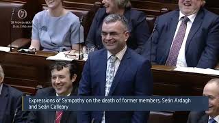 Deputy Dara Calleary - Expressions of Sympathy - 28.11.2018