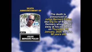 Julius Bernard Polius ~ Short Obituary