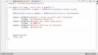 Objective C Programming Tutorial 59 Dictionary Objects YouTube