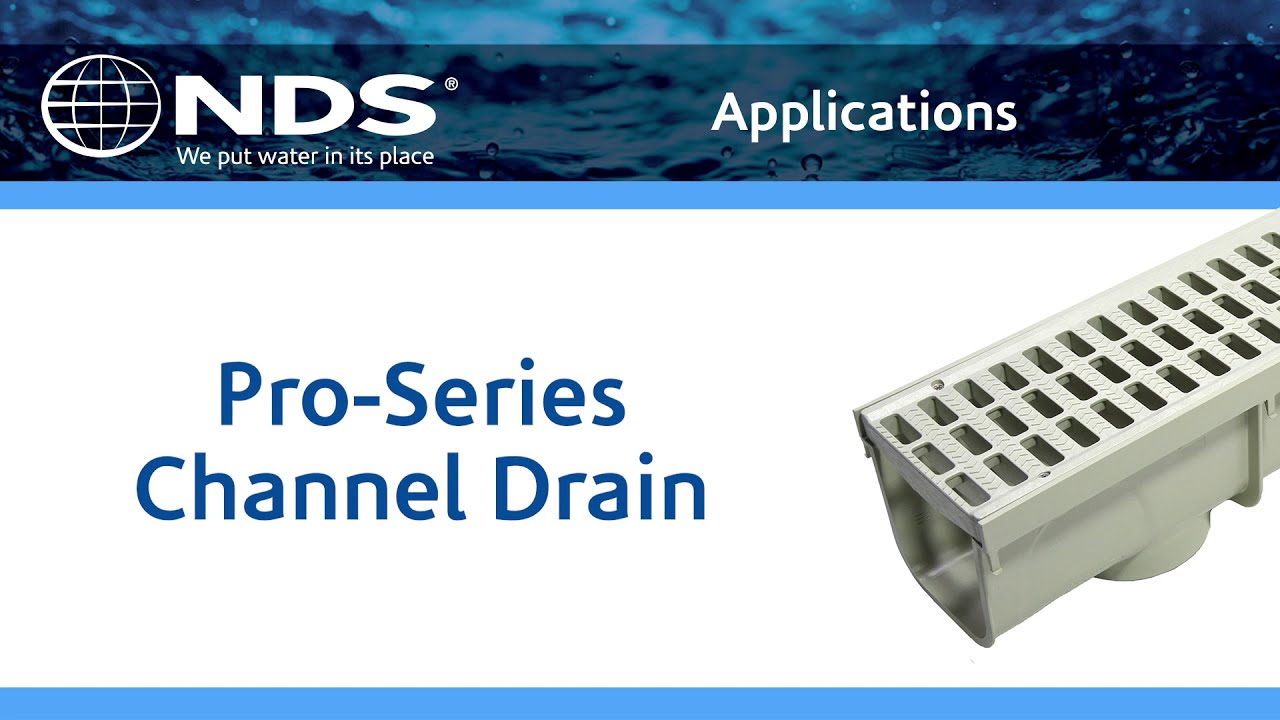 NDS 5" Pro Series Channel Drain Application - Drainage Solutions, Inc ...