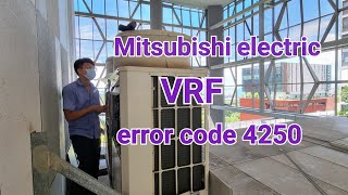 Mitsubishi VRF | error 4250 | Troubleshooting | indoor unit blinking