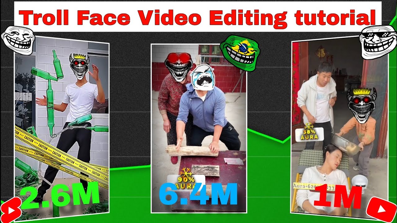 Troll Face Edit Tutorial Troll Face Video Editing Trollface Youtube