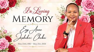 Funeral Service (Eldoret) - In Loving Memory of Anne Jepkokei Cheboi
