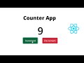 How to Create a simple Counter App in React JS using useState Hook