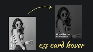 Modern Card Hover Effect using Html & Css