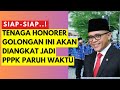 GOLONGAN TENAGA HONORER INI AKAN DIANGKAT JADI PPPK PARUH WAKTU