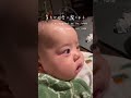 鼻をかむ音に驚く赤ちゃん what is that sound babylife cutebaby 赤ちゃんのいる生活 mybaby babyboy 生後3ヶ月 癒し動画 育児