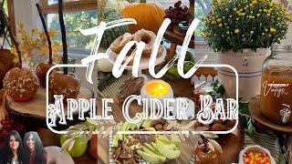 ✨MUST SEE 🍂FALL 🍎APPLE CIDER BAR- RUSTIC FARMHOUSE COTTAGE DECOR