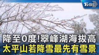 降至0度!翠峰湖海拔高 太平山若降雪最先有雪景｜TVBS新聞 @TVBSNEWS02