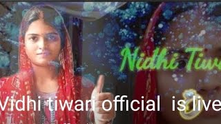 Vidhi tiwari official  is live