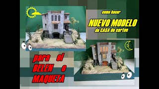 How to make a NEW HOUSE model made of cardboard for the NATIVITY SCENE or MODEL 2025