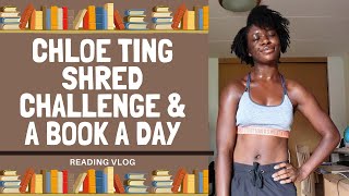 Chloe Ting Shred Challenge & A Book A Day || Reading Vlog PART 1 [CC]