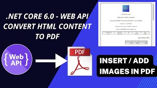 Insert images in pdf from .NET Core Web API | convert html content into pdf