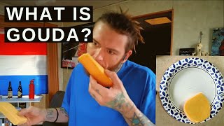 American Reacts to What is Gouda Cheese + Taste Test Dutch Made Gouda vs USA Made “Gouda”