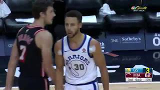 Warriors' Stephen Curry drops 30 points in Three Quarters vs Heat