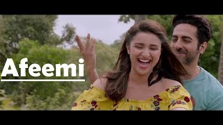 Afeemi Meri Pyaari Bindu - Ayushmann - Parineeti - Jigar - Sanah - Lyrics Video Song Translation