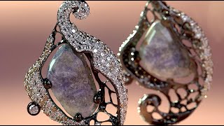 Gorgeous 🔥High Jewelry Earrings at Sunset ☀️ - Render Visualization