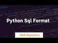 python sql format
