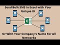 How To Send Bulk SMS To Customers, Clients Via Excel With Your Your Company's Name