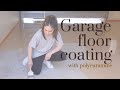 DIY Garage Floor Coating with Rust-oleum Rocksolid Polycuramine| Garage Makeover