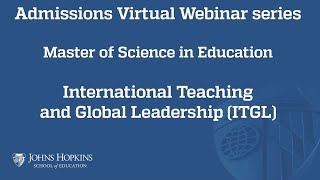 ITGL Program Admissions Webinar