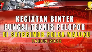 Kegiatan Bintek Fungsi Teknis Pelopor Di Satbrimob Polda Maluku Tahun 2022