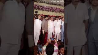 Mega Brothers Chiranjeevi and Pawan Kalyan at a Wedding Ceremony #Chiranjeevi #PawanKalyan #Viral